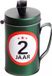 Shoppartners Spaarpot - 2 jaar geworden thema - verjaardag cadeau - Blik met sticker van 9 cm - blik in groen