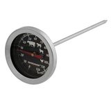 FMprofessional Braadthermometer, grillthermometer met schaal, vleesthermometer voor alle soorten vlees en bakwaren (lengte: ca. 11,5 cm), hoeveelheid: 1 exemplaar