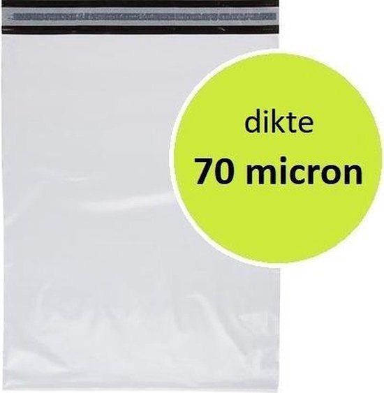 Verzendzakken / Verzendenveloppen / Poly Mailer / Koerierszakken / Coex zakken (M) 320 x 420 mm - 250 stuks - wit