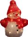 Konstsmide Sneeuwpop - 3D kerstfiguur - Rood/Wit - 13cm hoog - IP20