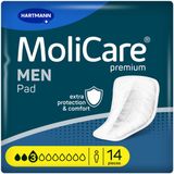 Molicare Premium Men Pad 3 Druppels 406 ml Absorptie - 14 stuks