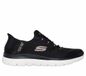 Skechers Dames Hands Free Slip-ins Summits Classy Night Sneaker, Black Rose Gold, 37