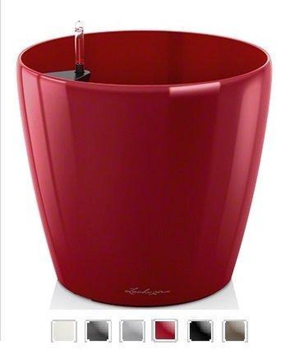 Lechuza Classico Premium 43 - Scharlakenrood Hoogglans - Zelfdrenkende Plantenbak