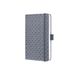 Sigel Jolie Flair A6 Notebook - Hardcover - Lined - Glacier Grey - 174 Pages - 80gsm