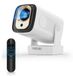Mini projecteur 1080p - Projecteur intelligent avec autofocus - 260 lumens Ansi - WiFi 6 - Bluetooth 5.4 - Portable - Rotatif à 180°