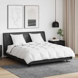 vidaXL Winter Duvet met kussen 3 st Wit Donsveer