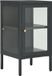 vidaXL Dressoir 38x35x70 cm staal en glas antracietkleurig