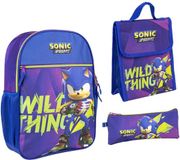 Sonic Prime Rugzak Handtas Etui Jongens - 3 Delige Set