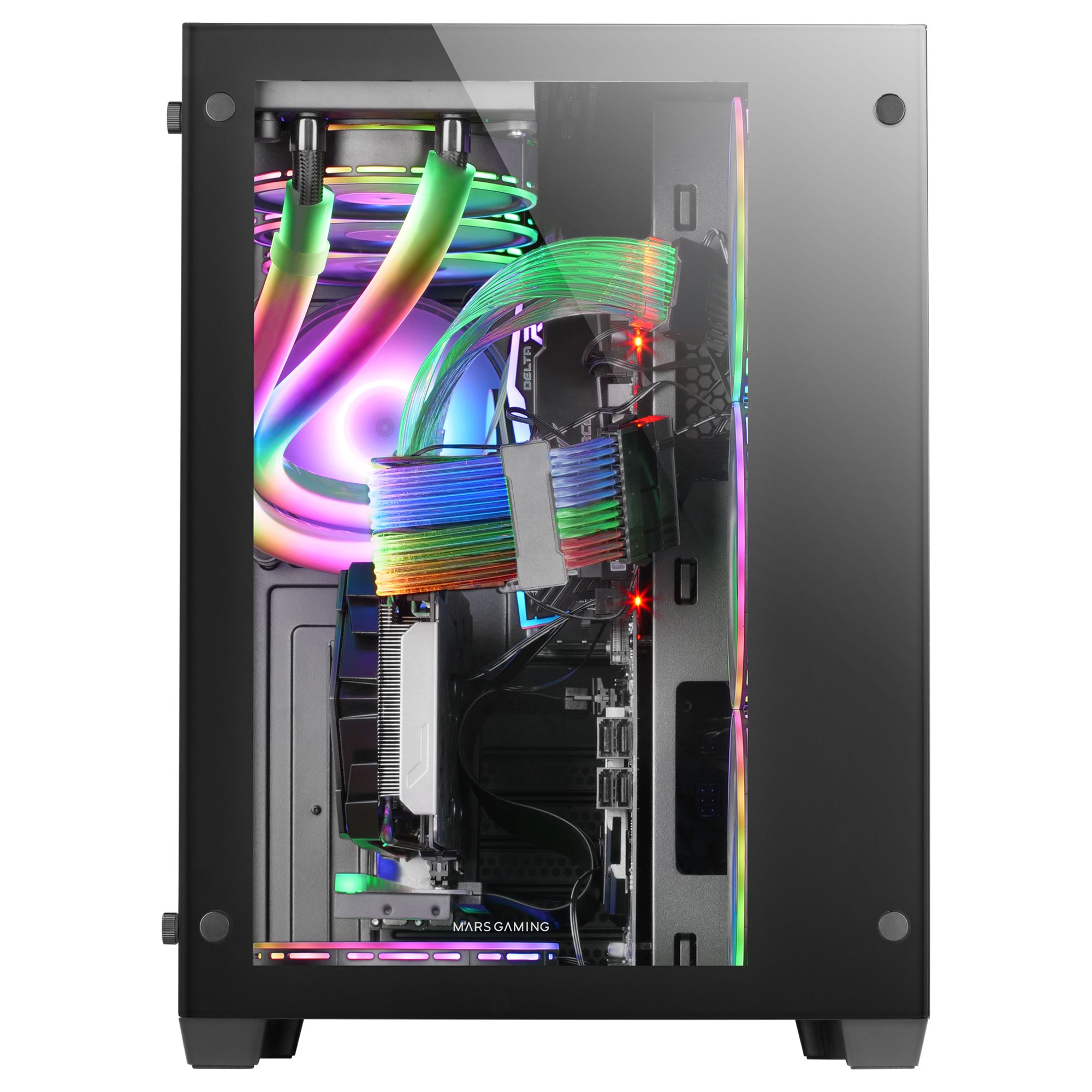 Mars Gaming MCV3 - PC Case - Tower - Black