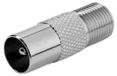 VIVanco™ F-Stecker auf 9,5mm Koaxial-Adapter