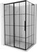 Mexen Rox L cabine de douche coulissante gauche 115 x 100, grille noire, noir