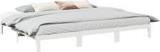 Maison Exclusive - Cadre de lit familial sans matelas, blanc, 270x200 cm, pin massif