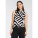 Laura Scott Blusentop mit Stehkragen, elastisches Material
