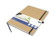 Kangaro Notitieboek A4 Kraft Lijn Hardcover Elastiek Lint Penlus