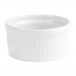 Olympia W431 Whiteware Souffle schotel, wit (Pack van 6)