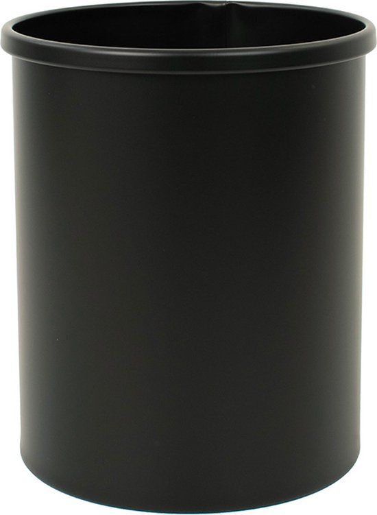 Vepa Bins V-part Ronde Papierbak - 15 Liter - Zwart