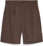 Vero Moda VMCAIA Bermuda shorts Dames Katoen/Linnen Regular Fit Chocolate Martini