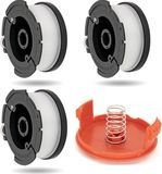 Merkloos Black+Decker 3+1+1 stuks draadspoelen – Vervangende spoelen grasmaaier, geschikt voor Black+Decker AF-100