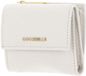 COCCINELLE Leren portemonnee Metallic Soft Wallet Grained Leather Pearl crème