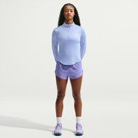 Nike Swift Half-Zip Hardloopshirt Dames - lichtblauw, zilver, Maat L