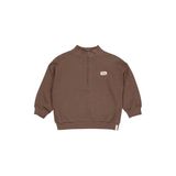 LEVV sweater met backprint - bruin