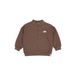 LEVV sweater met backprint - bruin