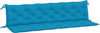 vidaXL Tuinbankkussens Lichtblauw 200x50x7 cm Oxford Stof