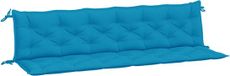 vidaXL Tuinbankkussens Lichtblauw 200x50x7 cm Oxford Stof