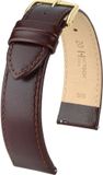 HIRSCH Osiris M Brown Shiny Calf 20/18mm Horlogeband Leer Unisex Volwassenen Bruin