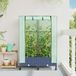 Maison Exclusive - Jardinière de jardin avec couverture de serre et roulettes 2 pc PP