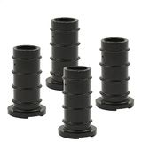 Wagner QuickClick® kunststof glijders, meubelglijders, stoelglijders, set van 4, basis zwart, om in te steken, 4x basis, SMART, kunststof, diameter 12/16 x 3/25 mm, helling 0 graden, made in DE