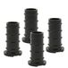 Wagner QuickClick® kunststof glijders, meubelglijders, stoelglijders, set van 4, basis zwart, om in te steken, 4x basis, SMART, kunststof, diameter 12/16 x 3/25 mm, helling 0 graden, made in DE
