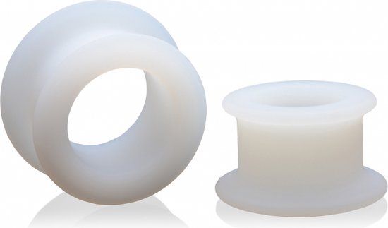 Stretch Master 2 pc Silicone Anal Grommet Set - White