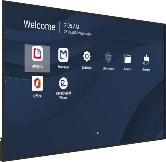 Viewsonic CDE8631-1C 86 inch 4K LCD Digitale signage flatscreen Zwart