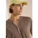 cecil Shirt met splitnek in effen kleur