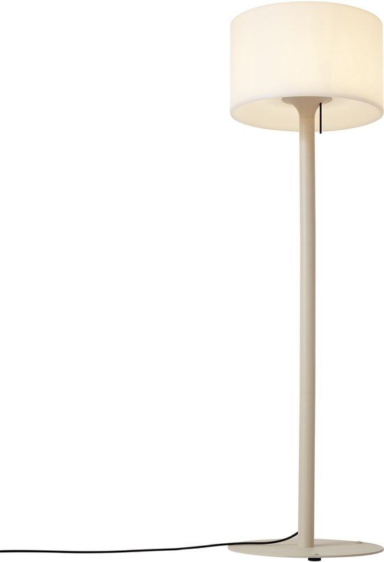 QAZQA Mississippi - Moderne Vloerlamp | Staande Lamp met kap - 1 lichts - H 168 cm - Beige - Buitenverlichting