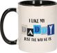 Bellatio Decorations Cadeau koffie/thee mok voor papa - zwart - de liefste - keramiek - Vaderdag