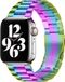 By Qubix Stalen schakelband - Multicolor - Geschikt voor Apple Watch 42 - 44 - 45 - Ultra - 49mm