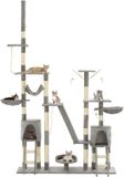 vidaXL Kattenkrabpaal met sisal krabpalen 230-250 cm grijs