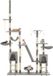 vidaXL Poteau griffoir pour chat avec poteaux en sisal 230-250 cm gris