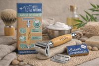 Scheerapparaat van natuurlijk bamboe + 5 universele mesjes