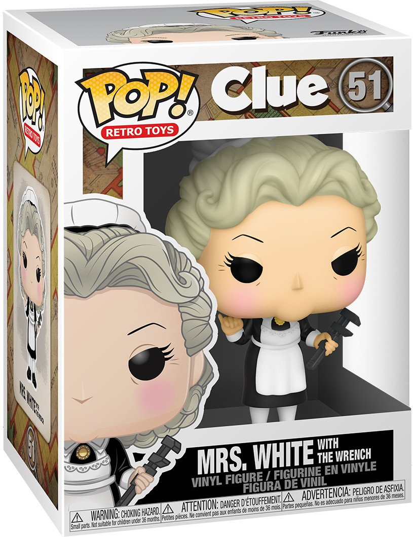 Funko Clue Pop Vinyl: Mrs. White with the Wrench