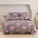 Coton Market linge de lit, housse de couette 155x200 cm et 2 taies d'oreiller 70x80 cm, gris