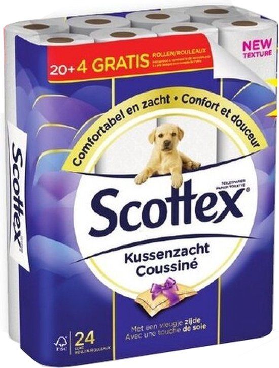 Scottex Kussenzacht toiletpapier 2-laags (24 rollen)