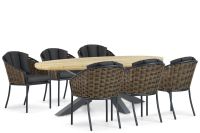 Santika Furniture Santika Tika/Diogo 240 cm dining tuinset 7-delig