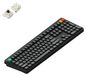NuPhy Node 100, clavier mécanique sans fil, profil haut, disposition ANSI US, Bluetooth, 2,4 GHz, USB-C, couleur : gris foncé, commutateurs : Brown Max