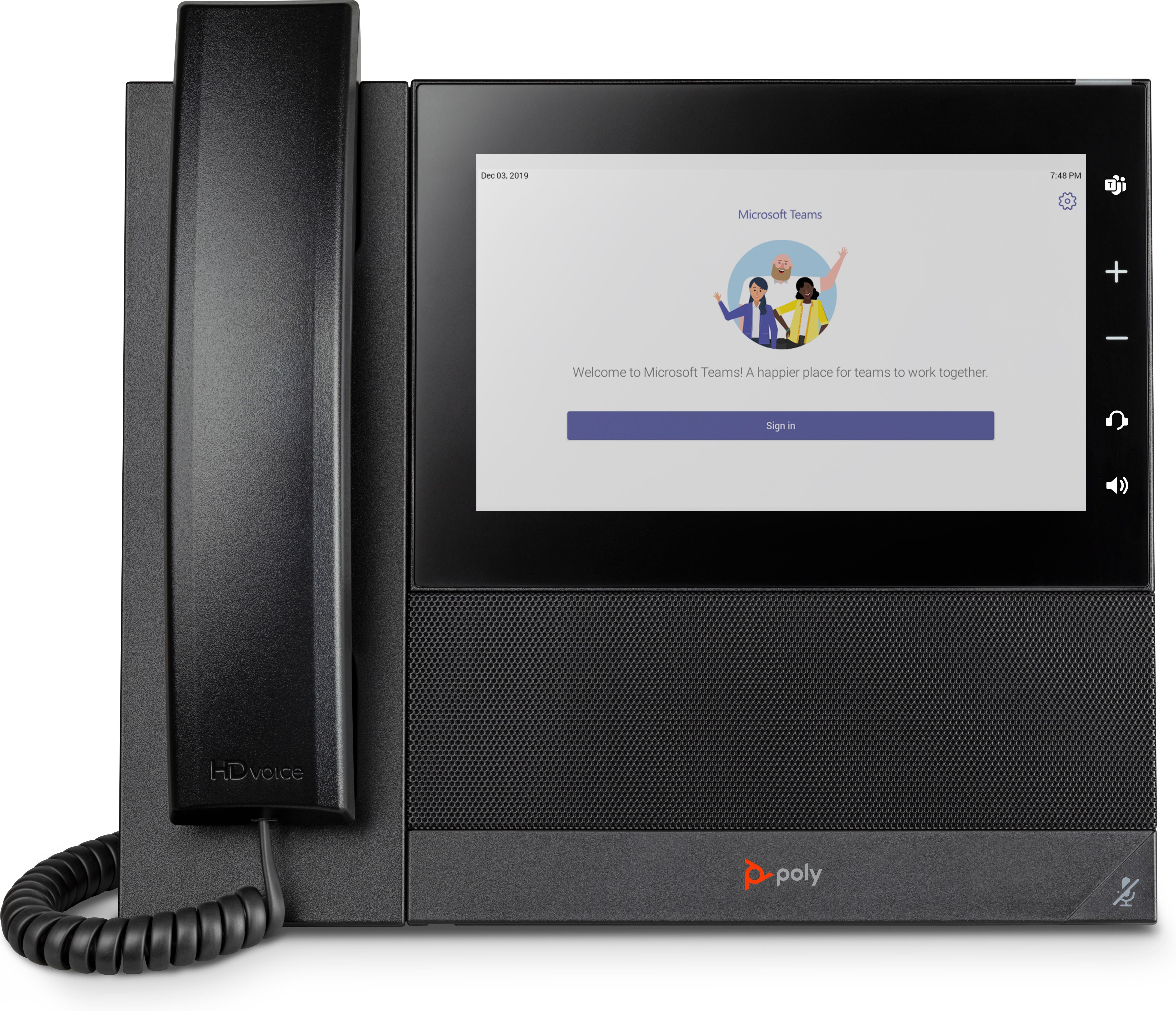 POLY CCX 600 - IP Phone - Microsoft Teams - PoE - Black