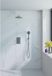 Fortifura Calvi Inbouw Regendoucheset - thermostatisch - wandarm - 30cm - hoofddouche - ronde handdouche - metalen doucheslang - PVD - geborsteld gunmetal (antraciet)