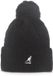 Kangol Muts Pompom Wol/Acryl/Polyester Zwart Unisex One Size