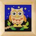 Orchidea Kit de broderie pour enfant - avec cadre - Petit hibou de nuit
